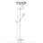 Denson 72'' Torchiere Floor Lamp-31794532
