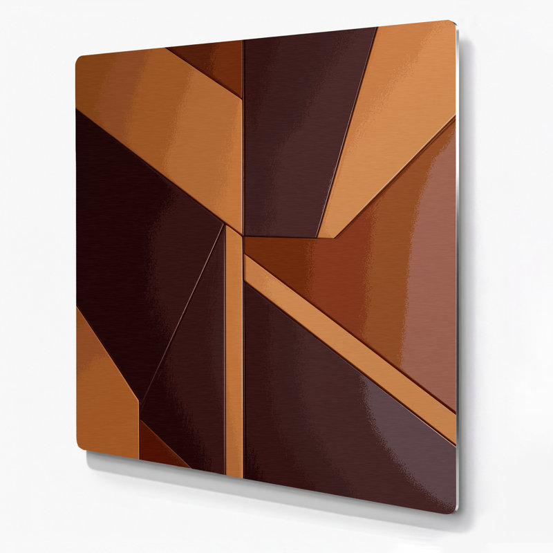 Abstract Shapes 53 Black Metal Wall Art