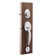 Copper Creek Handleset with Single Cylinder Deadbolt and Door Knob and Colonial Rosette