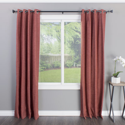 Fleurette Metal Adjustable Single Curtain Rod