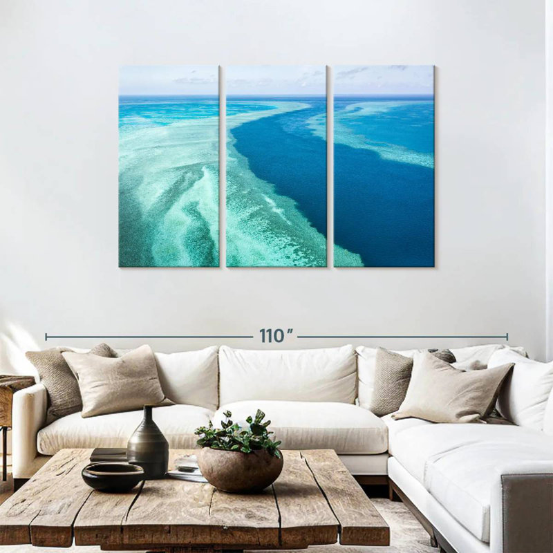 Alvord Great Barrier Reef, 48" H x 74" W