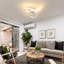 Camrun 3-Light LED Flush Mount Warm Light