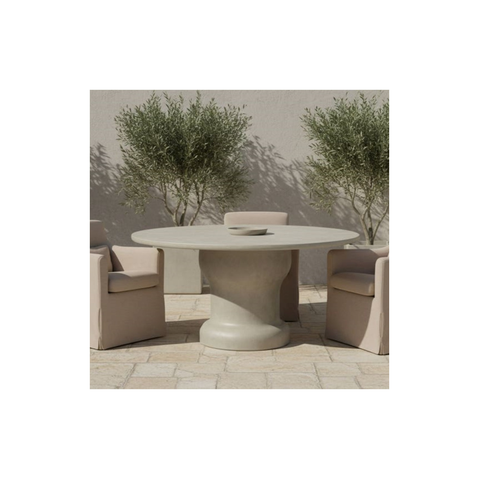 60'' Concrete Outdoor Dining Table