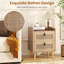 45cm W Manufactured Wood Bedside Table