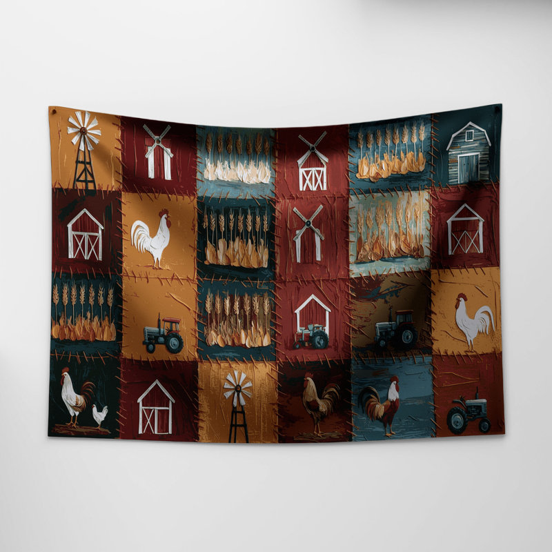 Tapisserie murale Farm, 88" x 104"