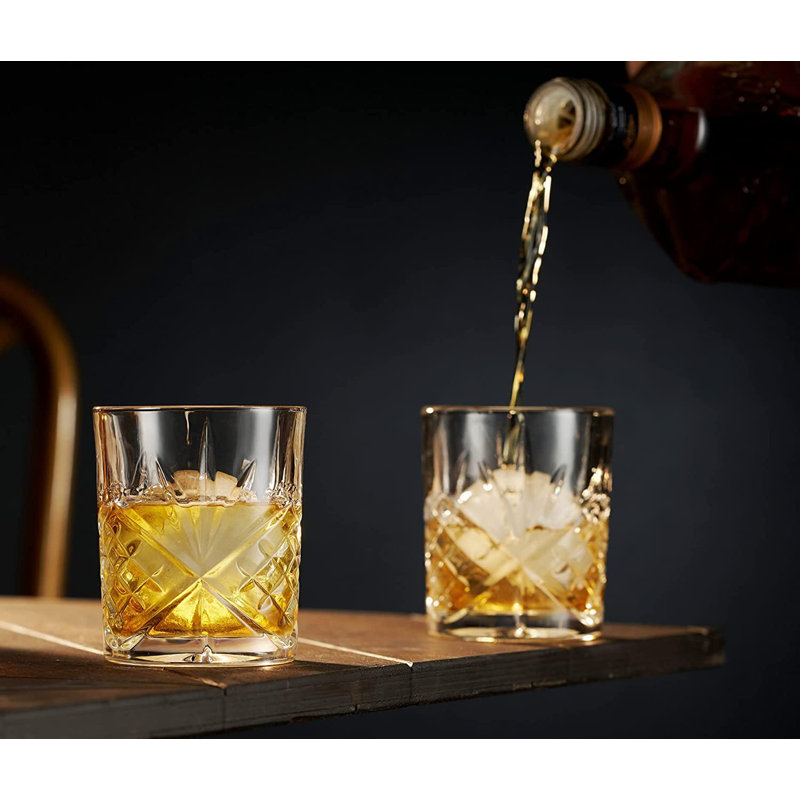 Ensemble de verres à whisky en cristal 11 oz et moule à glace Dublin