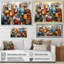 " Cityscape Bluiding Geometric Collage I "-902242296-902242303