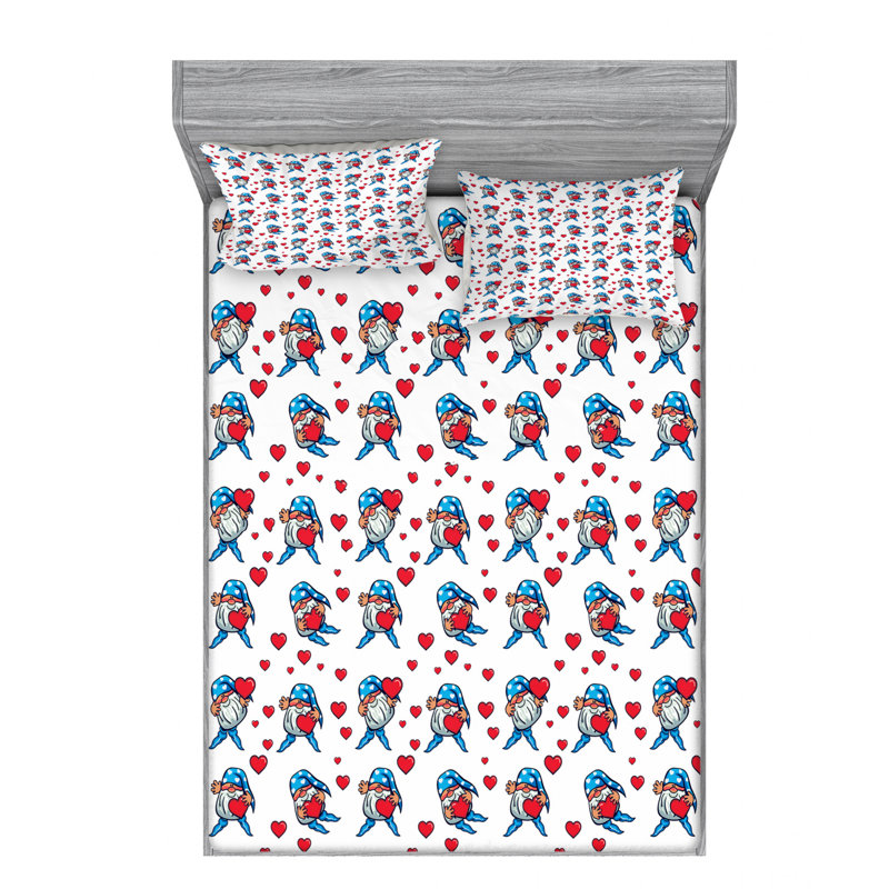 Microfiber Sheet Set, Queen Sheet Set with Fitted Sheet