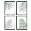 «Pastel Washed Out Banana Palm Leaf», ensemble de 4 impressions florales encadrées sur papier, 4 pièces-93011928-93011929