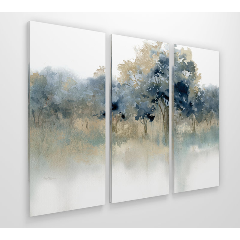 «Waters Edge II», ensemble de 3 reproductions d'art sur toiles en acrylique, H 32 po x l 48 po x P 1,5 po