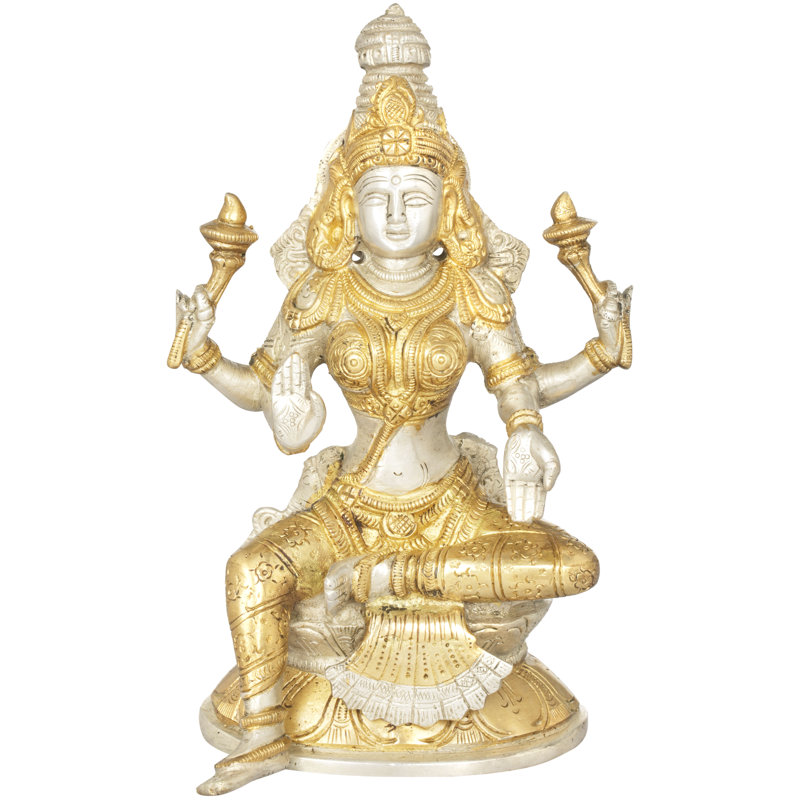 Quatre Lakshmi à quatre bras assis à Lalitasana