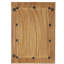 Accoudoir rectangulaire en bois massif et incrustations d'os H 36,06 po Alissandra