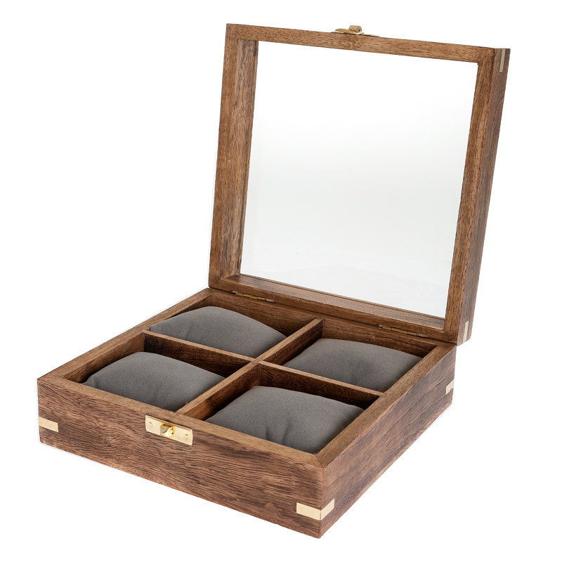 Wood Watch Box + Locking