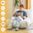 Bean Bag Chair, Lazy Bean Bag Sofa, Floor Beanbag Chairs With Stuffed High-Density Foam, Memory Foam Bean Bag Sofa For Living Room, Bedroom And Office-528886666