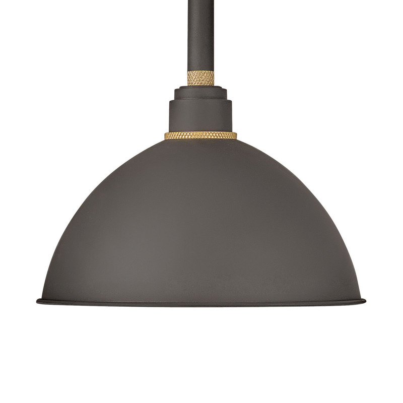 Foundry Wall Mount Outdoor Barn Light, Black, 18" H x 16" W x 26" D