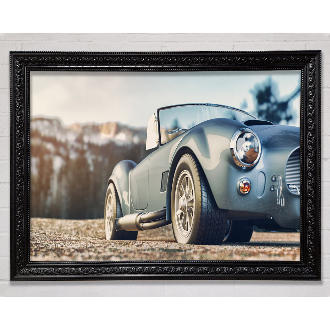 Classic Sports Car Stance - Einzelner Bilderrahmen Kunstdrucke