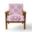 Fauteuil abstrait rembourré - rose et mauve boho mandala Fauteuil rose-940711513