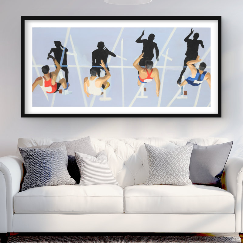 On your marks, get set, go! - Man Cave Framed Print