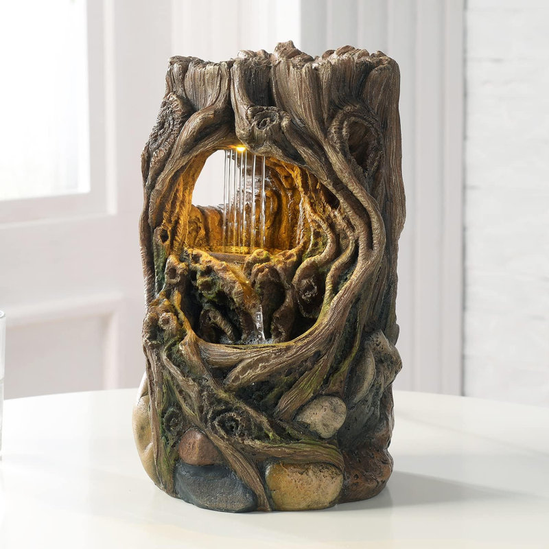 Tree Stump Water Fountain