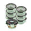 Contenants de rangement pour aliments 13,6 oz, 20 contenants alimentaires hermétiques durables, résistants au micro-ondes, congelables, en plastique, lavables à la vaisselle, avec couvercles ventilés