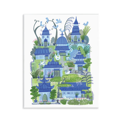 Charming Village Buildings Wall Plaque, design by Kay Widdowson