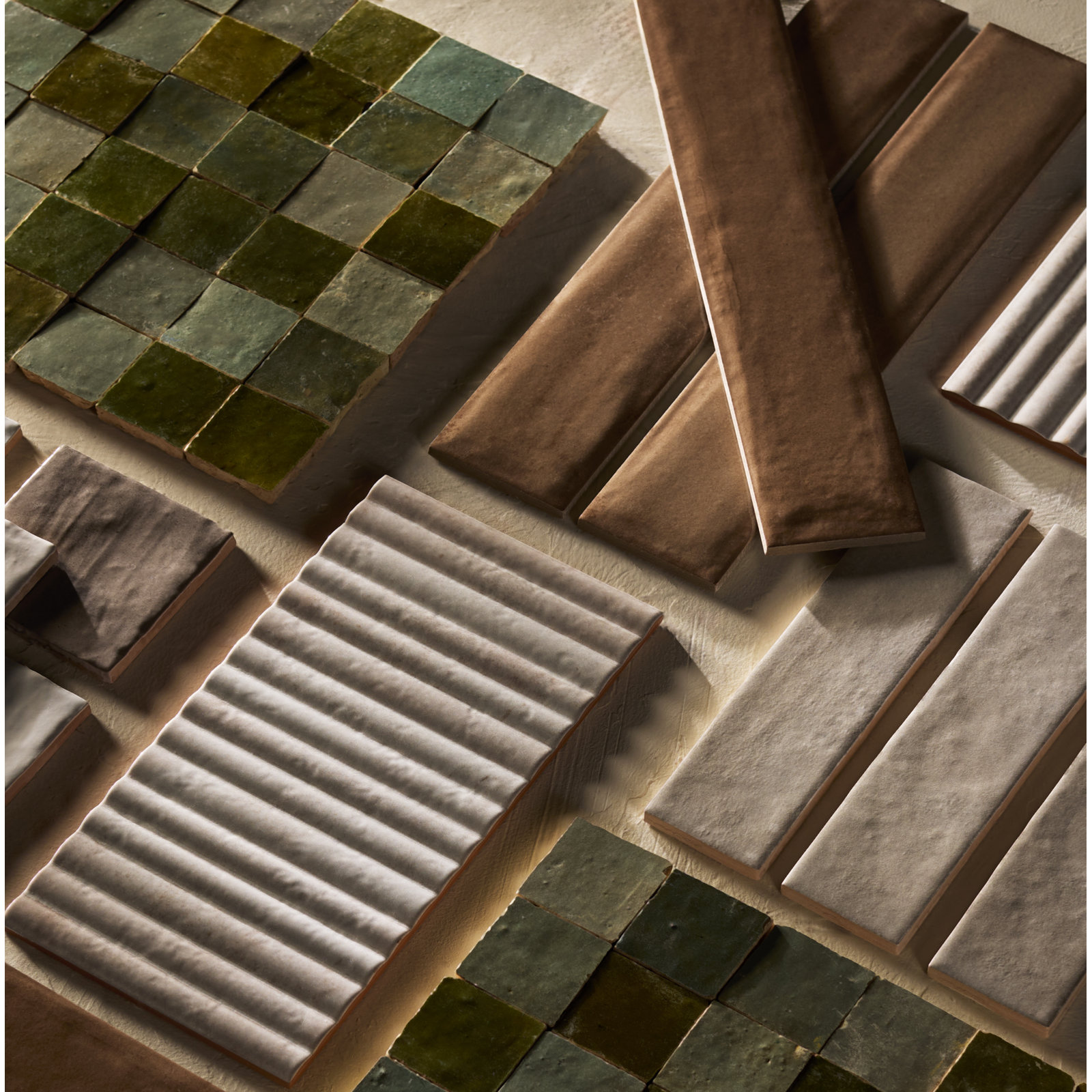 Makoto 2.5" x 10" Ceramic Tile, Kumo Gray