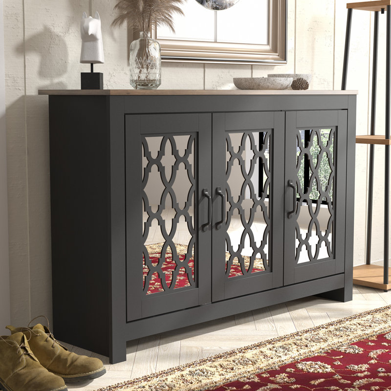 Chessani 16 Pair Shoe Storage Cabinet, Black