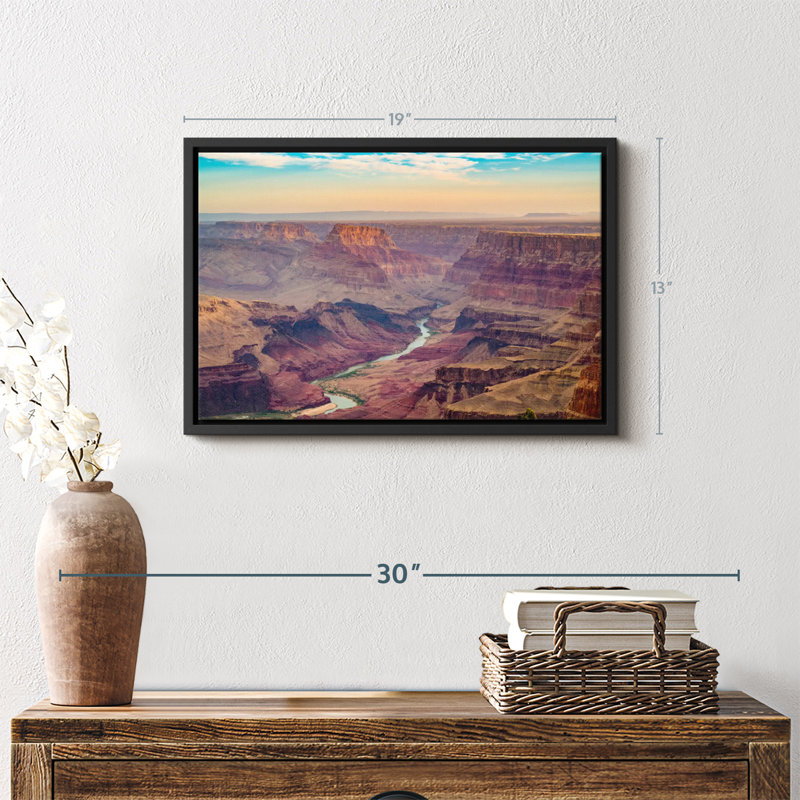 Impression sur toile Colorado River Sunrise, H 13 po x l 19 po