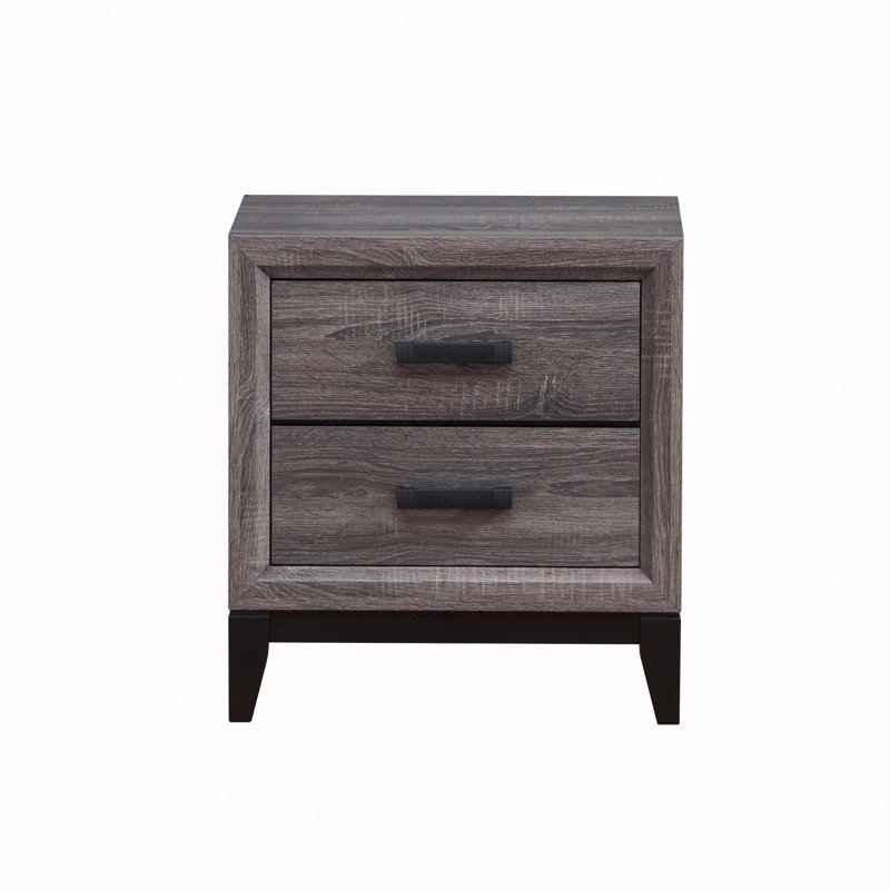Table de chevet, Noir/gris