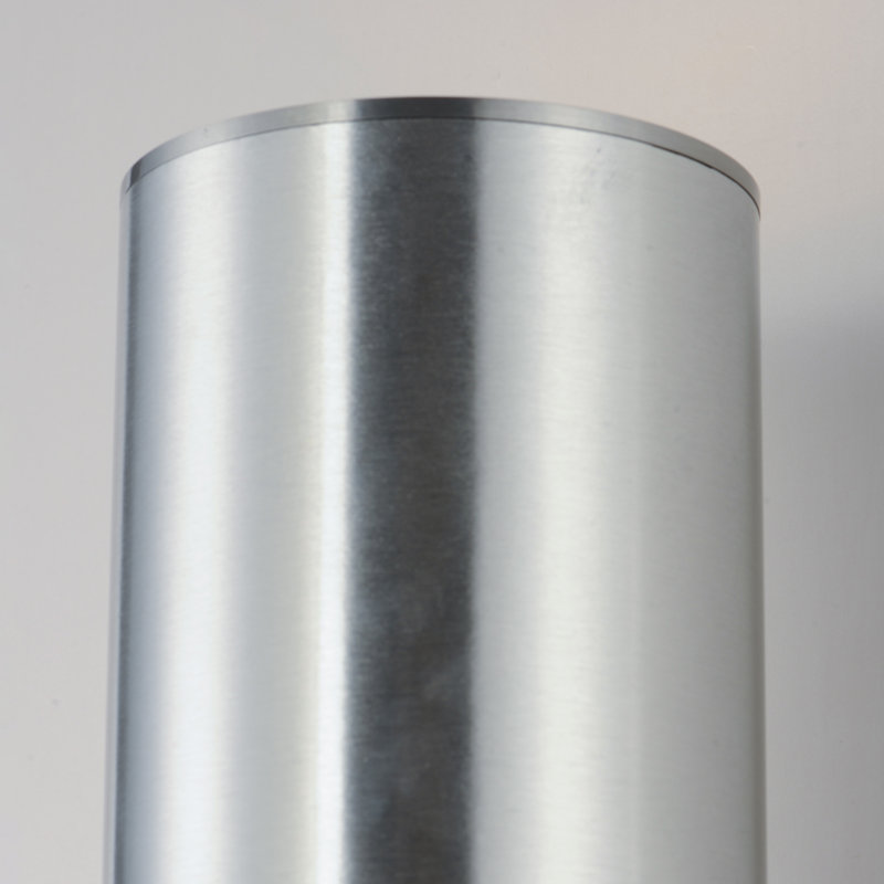 Covey Aluminum LED Wall Light, Brushed Aluminum, 22" H x 5" W x 6.25" D