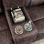 Causeuse inclinable manuelle à coussins multiples avec console Chelliah Fordwich-900347181