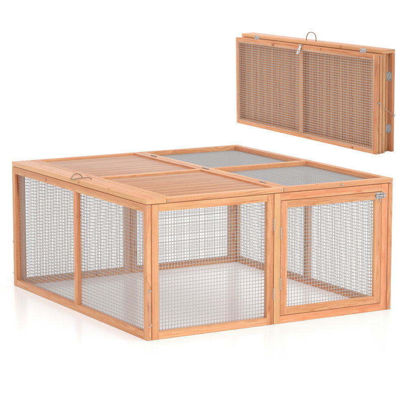 Cage à poules portative , Naturel / naturel