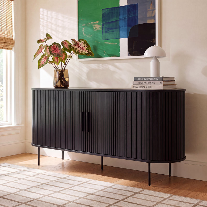 Iris 71'' Sideboard, Black Oak