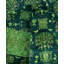 Overdyed Hand-Knotted Wool Modern-Contemporary Green Area Rug 8' 3" x 10' 7"