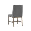 Chaise d'appoint rembourrée d'Otho - Gris-1094274510