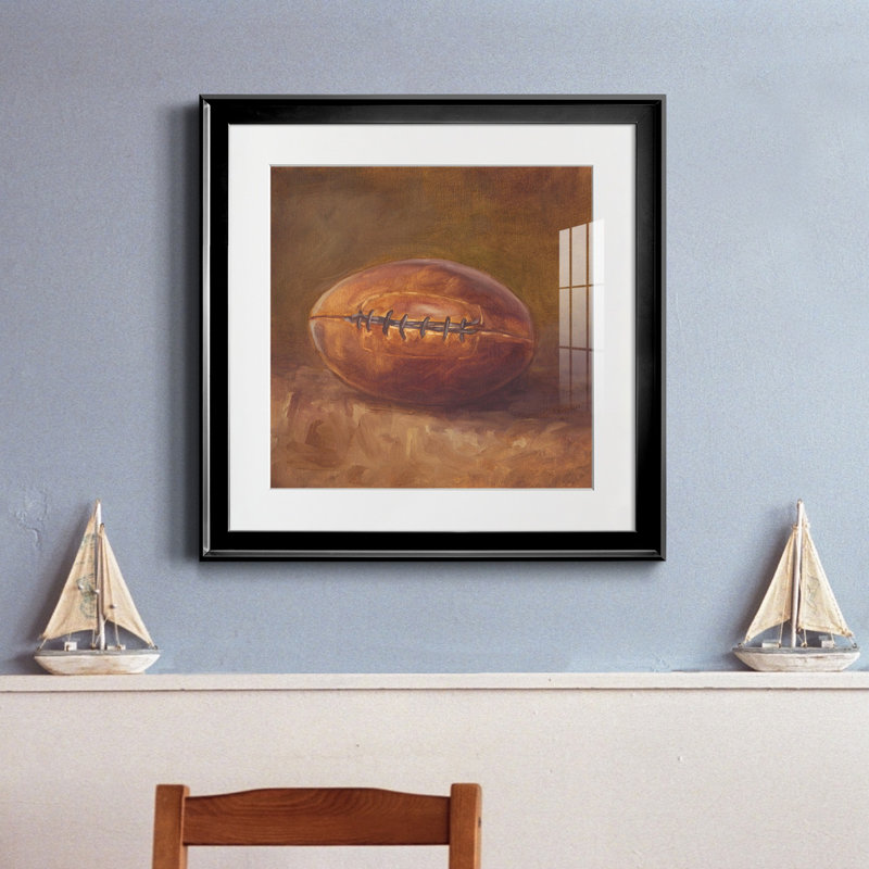 «Rustic Sports IV», reproduction encadrée de qualité supérieure - prête à être accrochée, H 26,5 po x l 26,5 po x P 1,5 po