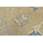 Tapis beige / bleu en laine noué à la main de conception unique 7 pi 8 po x 9 pi 10 po