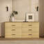 Ensemble de chambre à coucher avec commode et table de chevet 2 pièces Clifford-128905480