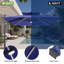 Parasol rectangulaire en porte-à-faux à DEL 128 pi Mobilité d'une personne-258983414