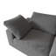 Canapé en chenille revêtu de tissu, canapé surdimensionné confortable à 3 places Cloud, coussin double moelleux pour le salon