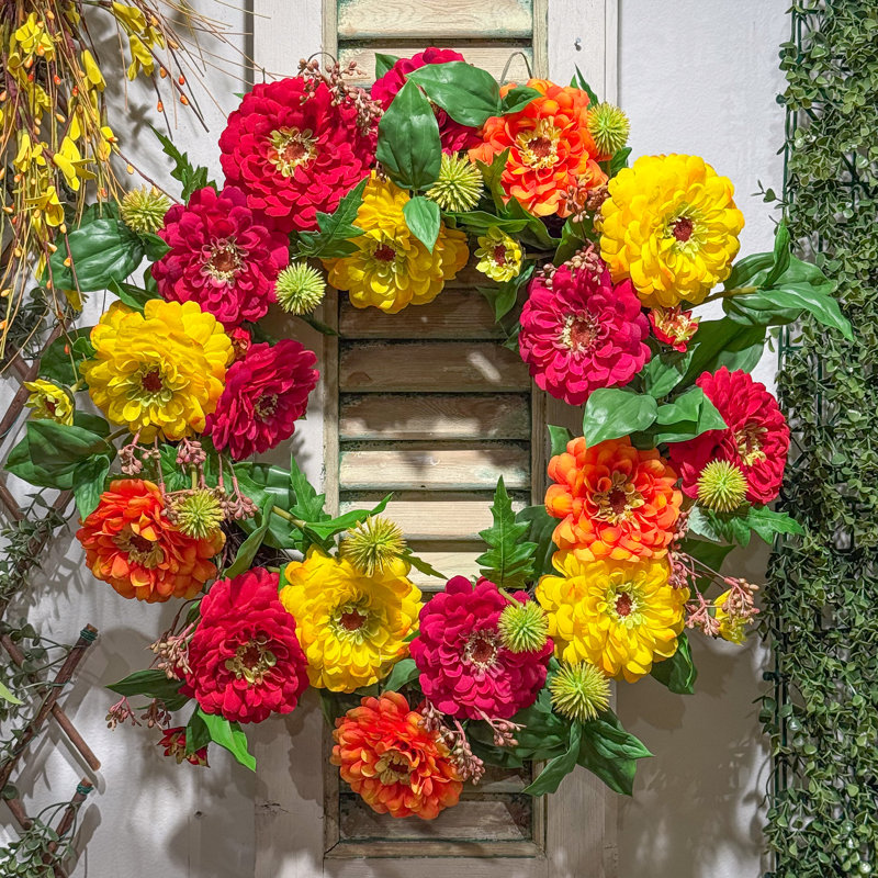 Couronne de jardin Zinnia - 20 po