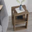 Malak Modern Bedside Table with Open Shelves - Versatile Side, Coffee or End Table for Bedroom or Living Room-102372703