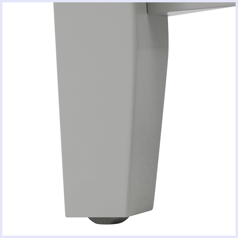 Meuble-lavabo moderne avec lavabo et porte à fermeture douce, Gris