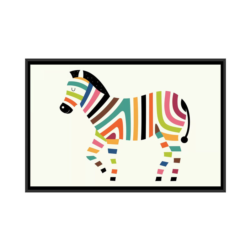 «Magic Code» par Andy Westface - impression sur toile tendue, H 18 po x l 26 po x P 1,5 po, Toile avec cadre noir