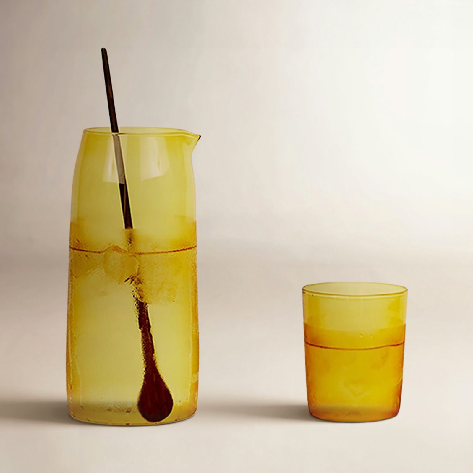 52oz. Glass Pitcher, Amber