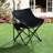 2Pcs Portable Folding Black Outdoor Camping Chairs With Carry Bag, Comfortable Seating Experience, Side Pocket For Snacks, Steel Frame, Great Gatherings Foldable , Structure, Ideal Fishing And Hiking-144820674