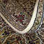 Tapis brun / beige en coton / laine oriental fait à la main 2 pi 7 po x 8 pi 1 po Oriental
