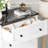 5 Drawer Dresser With Marble Pattern Countertop
