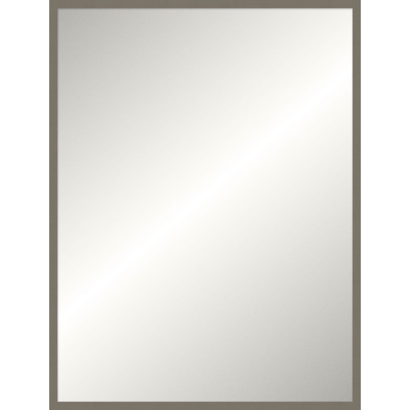 Miroir Davenport, Rectangle, Taupe, 49,75 po x 37,75 po