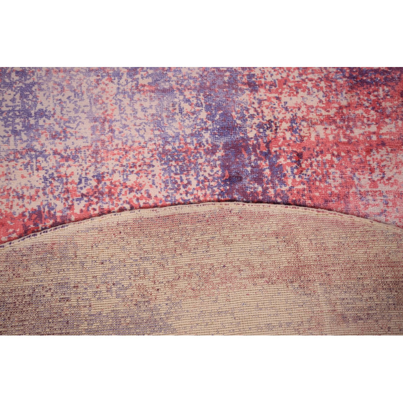 Tapis contemporain contemporain à motif abstrait